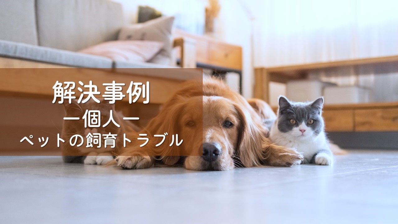 解決事例　個人（ペットの飼育トラブル）